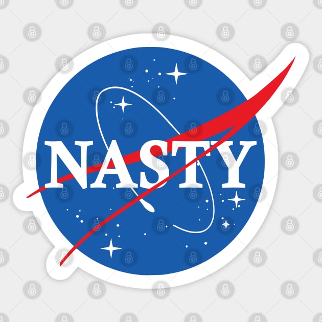 Nasa Nasty Sticker by Nerd_art